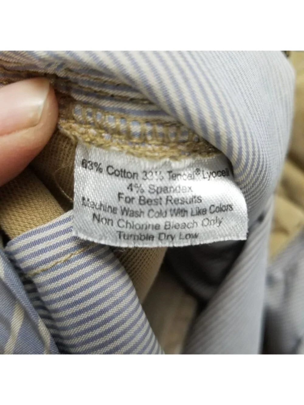 Peter Millar Shorts Mens 40 Tan Stretch Mid Rise Chino
